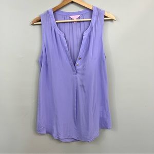 Lilly Pulitzer Sleeveless Stacey Lilac Verbena Top | Size Small